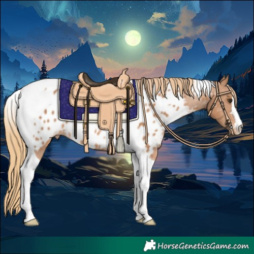 Horse Color:Chestnut Tobiano Appaloosa 