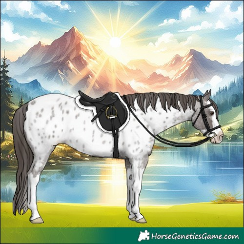 Horse Color:Liver Red Roan Splash Appaloosa 