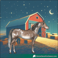 Horse Color:White Spotted Liver Red Dun Mushroom Rabicano Brindle 