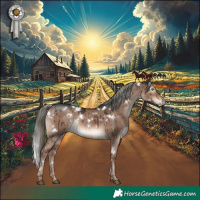 Horse Color:White Spotted Liver Red Dun Mushroom Rabicano Brindle 