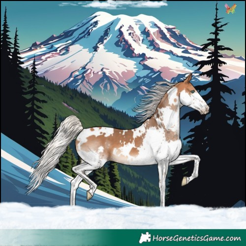 Horse Color:White Spotted Silver Bay Splash