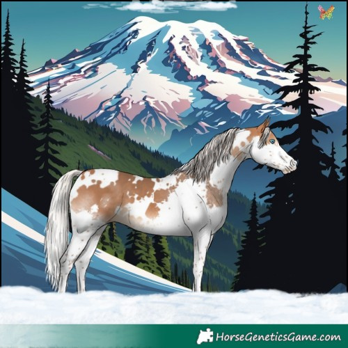 Horse Color:White Spotted Silver Bay Splash 
