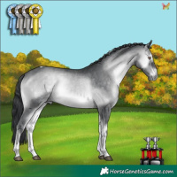 Horse Color:Brown Chinchilla Onyx Tobiano