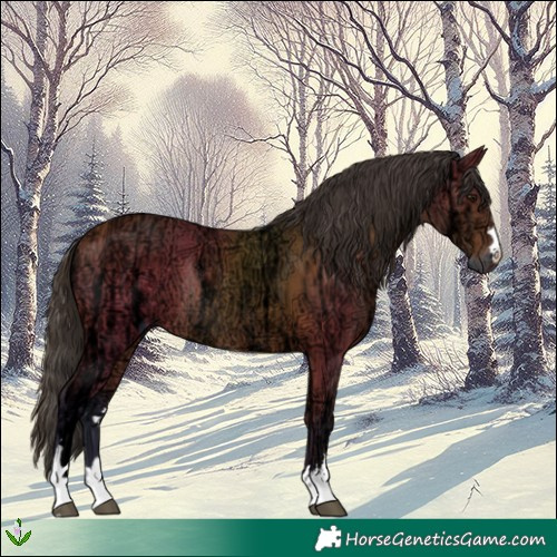 Horse Color:Bay Ice Rabicano