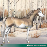 Horse Color:Chocolate Palomino Onyx Splash Varnish 