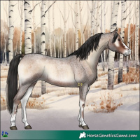 Horse Color:Liver Red Onyx Roan 