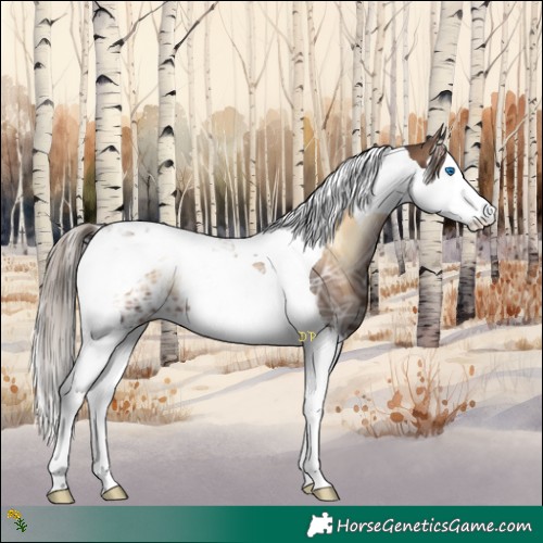 Horse Color:Liver Red Onyx Ice Splash Tobiano 