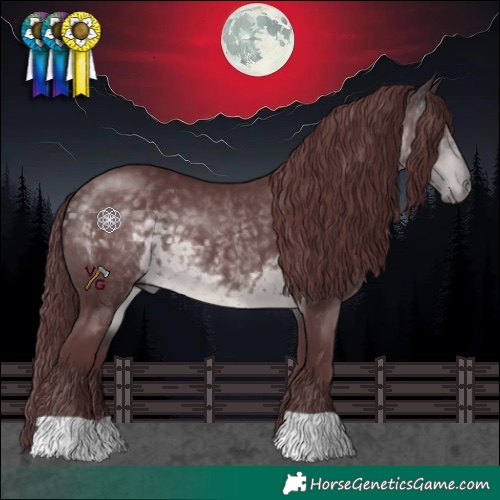 Horse Color:Platinum Chocolate Buckskin 