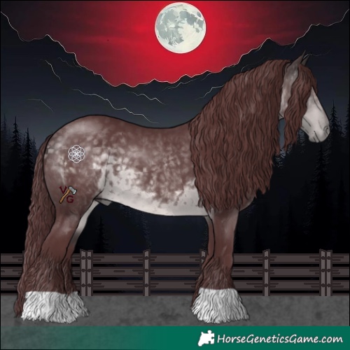Horse Color:Platinum Chocolate Buckskin 