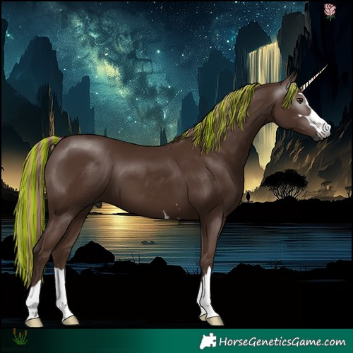 Horse Color:Gray Painted Chestnut 