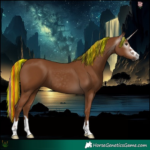 Horse Color:Gray Painted Chestnut 