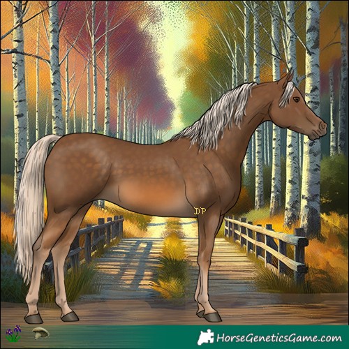 Horse Color:Chocolate Palomino 
