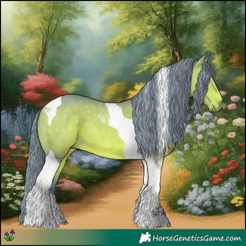Horse Color:Watercolor Bay Tobiano