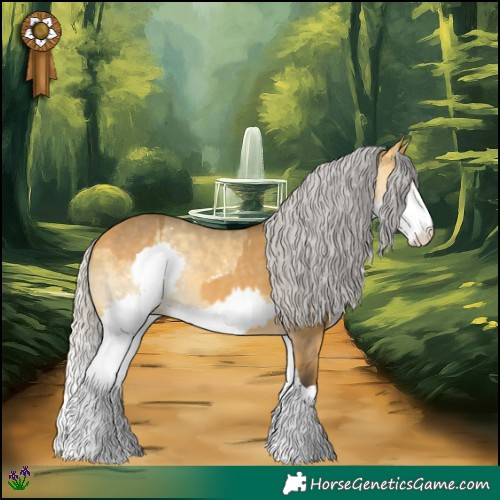 Horse Color:Silver Buckskin Dun Tobiano Rabicano  and Silver Buckskin Dun Sabino Splash Rabicano 