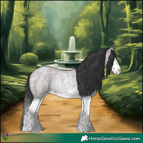 Horse Color:White Spotted Grullo Roan Splash Rabicano