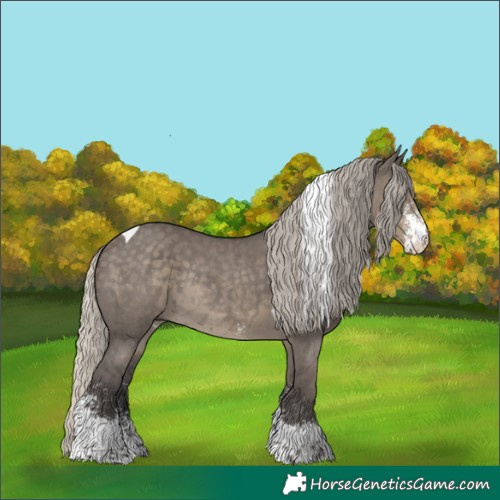 Horse Color:Silver Smoky Grullo Sabino Tobiano Rabicano 