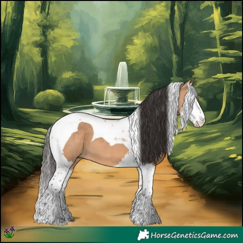Horse Color:Bay Dun Splash Tobiano