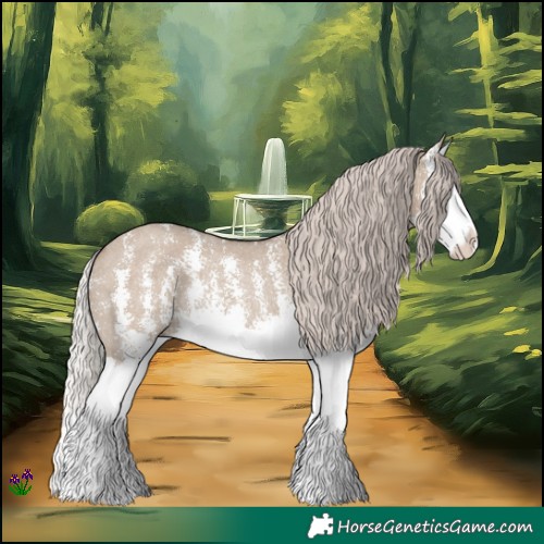 Horse Color:Silver Grullo Sabino Splash Rabicano 