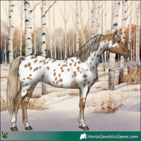 Horse Color:Chocolate Palomino Dun Tobiano Blanket Rabicano 
