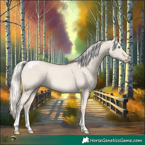 Horse Color:Cremello Dun Mushroom Tobiano