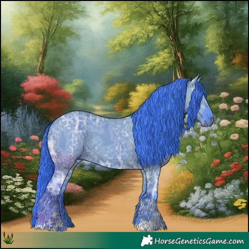 Horse Color:Watercolor Smoky Grullo Ice 