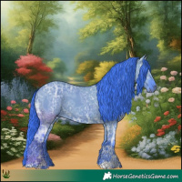 Horse Color:Watercolor Smoky Grullo Ice