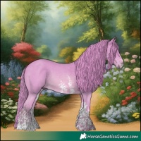 Horse Color:Watercolor Chestnut Sabino Rabicano 