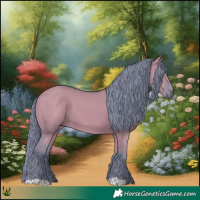 Horse Color:Watercolor Grullo 
