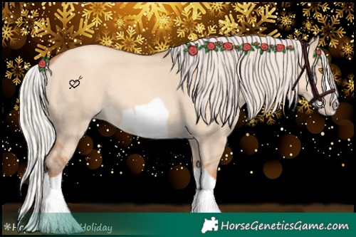 Horse Color:Silver Classic Champagne Dun Splash Frame 