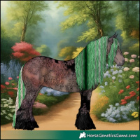 Horse Color:Void Painted Watercolor Silver Grullo Ice Tobiano 
