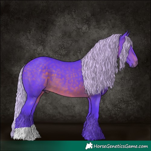 Horse Color:Watercolor Chocolate Silver Brown 