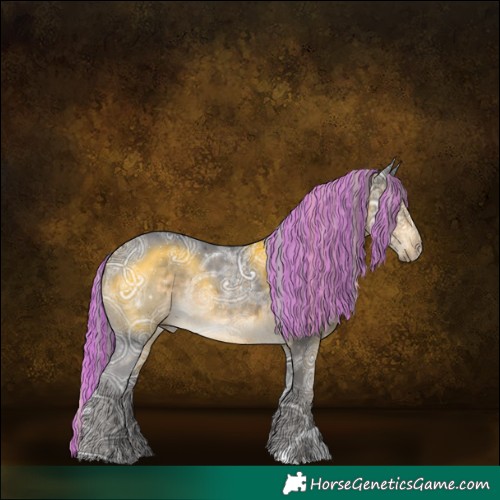Horse Color:Painted Silver Buckskin Ice Rabicano 