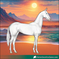 Horse Color:Cremello 