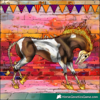 Horse Color:Bay Tobiano 