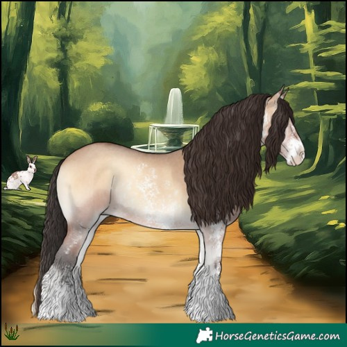 Horse Color:Bay Onyx Sabino Rabicano 