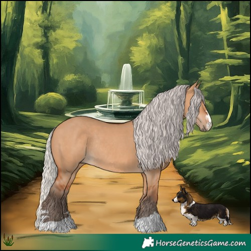 Horse Color:Silver Bay Dun Rabicano