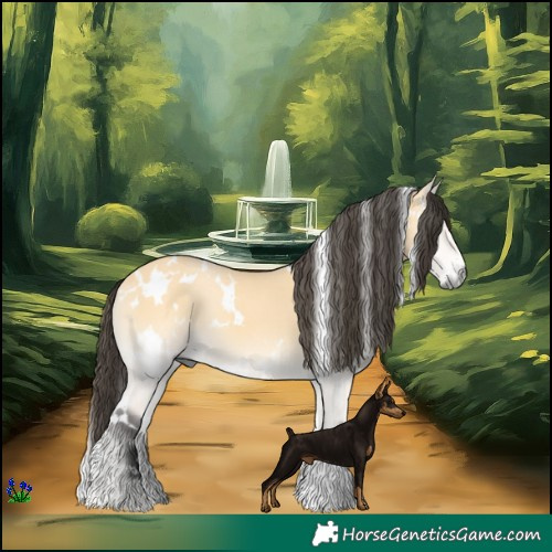 Horse Color:White Spotted Buckskin Onyx 