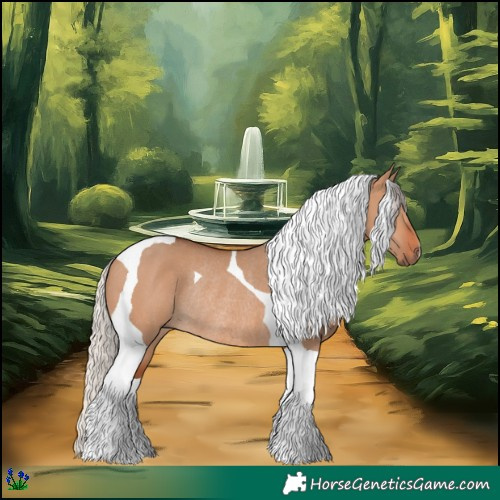 Horse Color:Silver Bay Dun Tobiano Rabicano