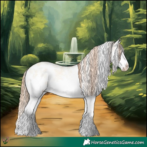 Horse Color:Gold Champagne Dun Sabino Splash Rabicano 