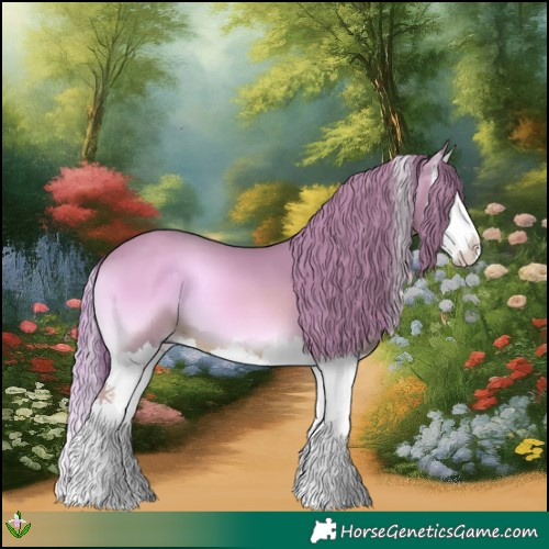 Horse Color:Watercolor Red Onyx Splash 