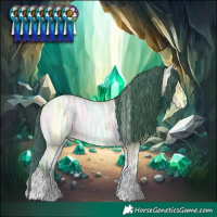 Horse Color:Watercolor Bay Ice Roan Onyx