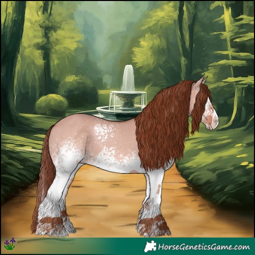 Horse Color:White Spotted Red Dun Splash 