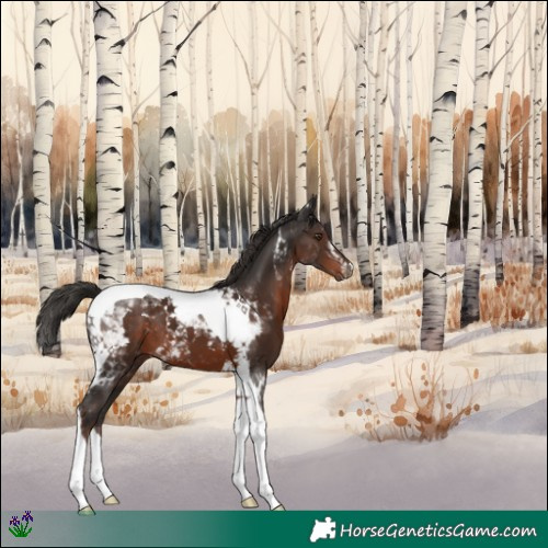 Horse Color:Liver Chestnut Tobiano 