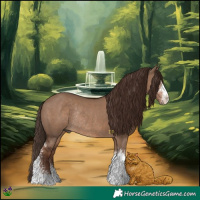 Horse Color:Liver Red Dun Sabino Rabicano
