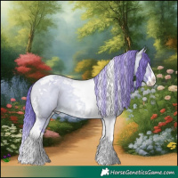 Horse Color:Watercolor Bay Dun Splash Tobiano Appaloosa