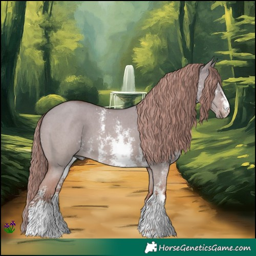 Horse Color:Red Dun Sabino 
