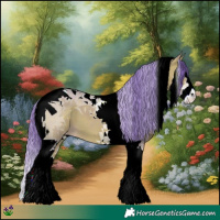 Horse Color:Watercolor Bay Splash Tobiano Blanket 