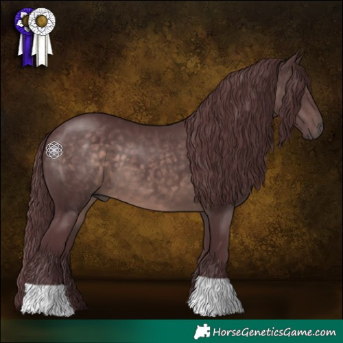 Horse Color:Platinum Chocolate Brown 