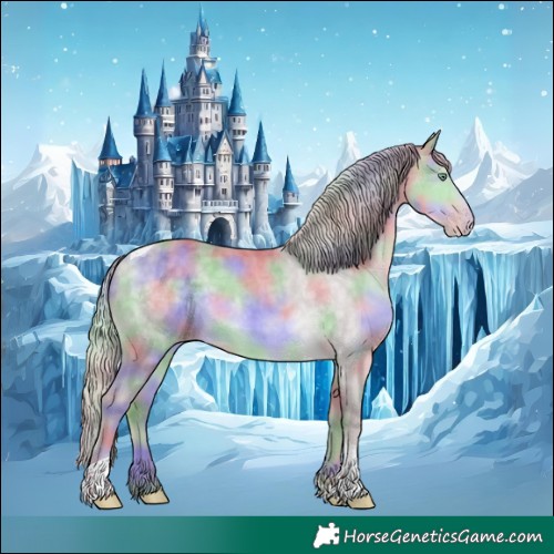 Horse Color:Platinum Nacre Chocolate Silver Sable Cream Champagne Tobiano 