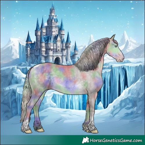 Horse Color:Platinum Nacre Chocolate Silver Sable Cream Champagne Tobiano 